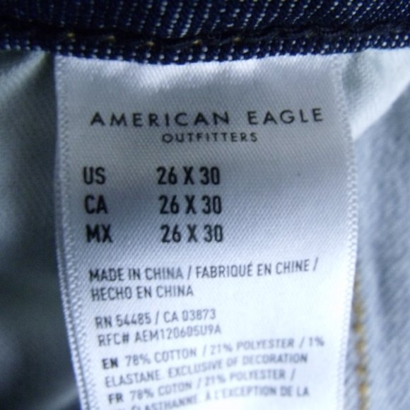 American Eagle Airflex+ Distressed Patched Skinny Jeans - Picture 6 of 6